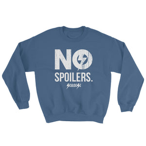 Sweatshirt---No Spoilers White Design---Click for more shirt colors