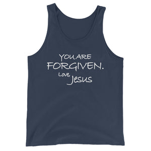 Unisex  Tank Top---You Are Forgiven. Love, Jesus---Click for more shirt colors