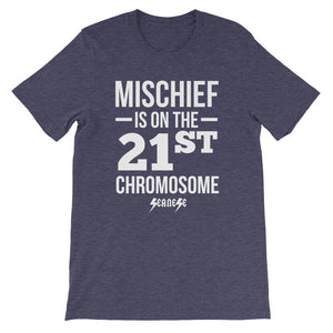 Unisex short sleeve t-shirt---Mischief---Click for more shirt colors