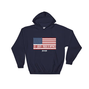 Hooded Sweatshirt---Life, Liberty, Pursuit of Happiness---Click for more shirt colors