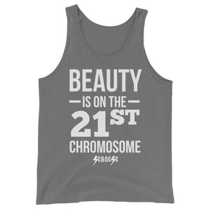 Unisex  Tank Top---Beauty White Design---Click for more shirt colors