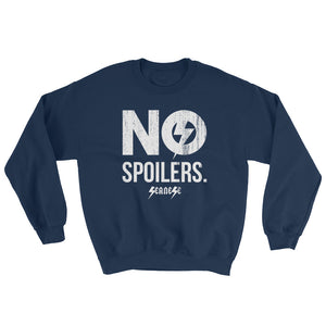 Sweatshirt---No Spoilers White Design---Click for more shirt colors