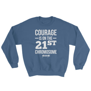 Sweatshirt---Courage White Design---Click for more shirt colors