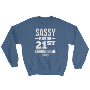 Sweatshirt---Sassy White Design---Click for more shirt colors