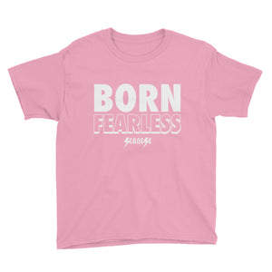 Youth Short Sleeve T-Shirt---Born Fearless---Click for more shirt colors