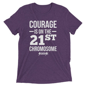 Upgraded Soft Short sleeve t-shirt---Courage White Design---Click for more shirt colors
