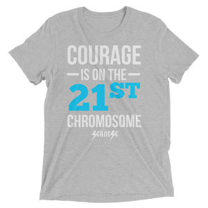 Upgraded Soft Short sleeve t-shirt---Courage Blue/White Design---Click for more shirt colors