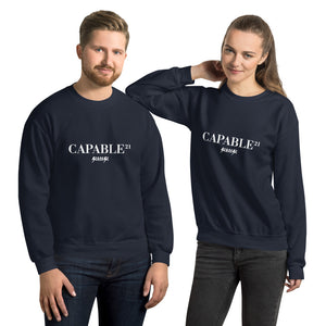 Unisex Sweatshirt---21Capable---Click for more shirt colors