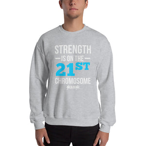 Sweatshirt---Strength Blue/White Design---Click for more shirt colors