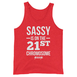 Unisex  Tank Top---Sassy White Design--Click for more shirt colors