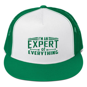 Trucker Cap---Expert of Everything Green Design