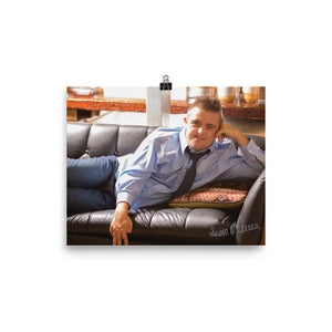 Poster Autographed Sean on Couch 8x10