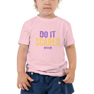 Toddler Short Sleeve Tee---Do it Scared---Click for more shirt colors