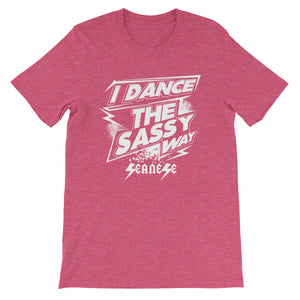 Short-Sleeve Unisex T-Shirt---Dance Sassy White Design---Click for more shirt colors