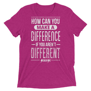 Upgraded Soft Short sleeve t-shirt---How Can You Make a Difference---Click for more shirt colors