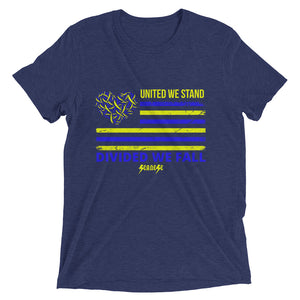 Upgraded Soft Short sleeve t-shirt---United We Stand Divided We Fall---Click for more shirt colors