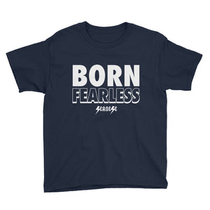 Youth Short Sleeve T-Shirt---Born Fearless---Click for more shirt colors