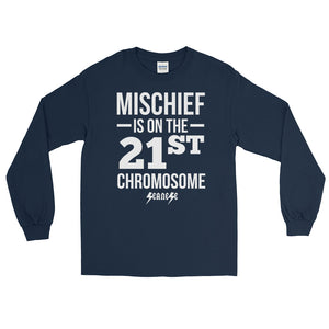 Long Sleeve WARM T-Shirt---Mischief---Click for more shirt colors