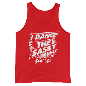 Unisex  Tank Top---Dance Sassy White Design---Click for more shirt colors