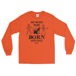 Long Sleeve WARM T-Shirt---Halloween---Orange Shirt