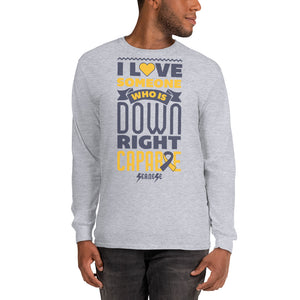 Long Sleeve T-Shirt---I Love Someone Who Is Down Right Capable---Click for More Shirt Colors