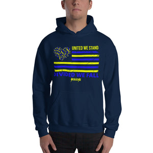 Hooded Sweatshirt---United We Stand Divided We Fall---Click for more shirt colors