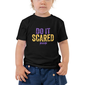 Toddler Short Sleeve Tee---Do it Scared---Click for more shirt colors
