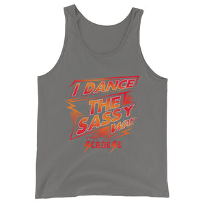 Unisex  Tank Top---Dance Sassy Red/Orange Design---Click for more shirt colors