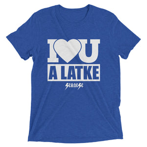 Upgraded Soft Short sleeve t-shirt---I Love You A Latke
