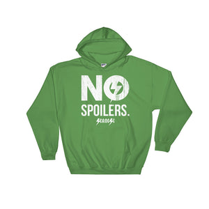 Hooded Sweatshirt---No Spoilers White Design---Click for more shirt colors