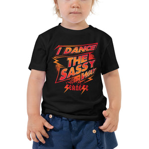Toddler Short Sleeve Tee---Dance Sassy Red/Orange Design---Click for more shirt colors