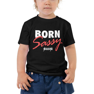 Toddler Short Sleeve Tee---Born Sassy--Click for more Shirt Colors