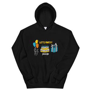 Unisex Hoodie---Birthday Let's Party---Click for More Shirt Colors