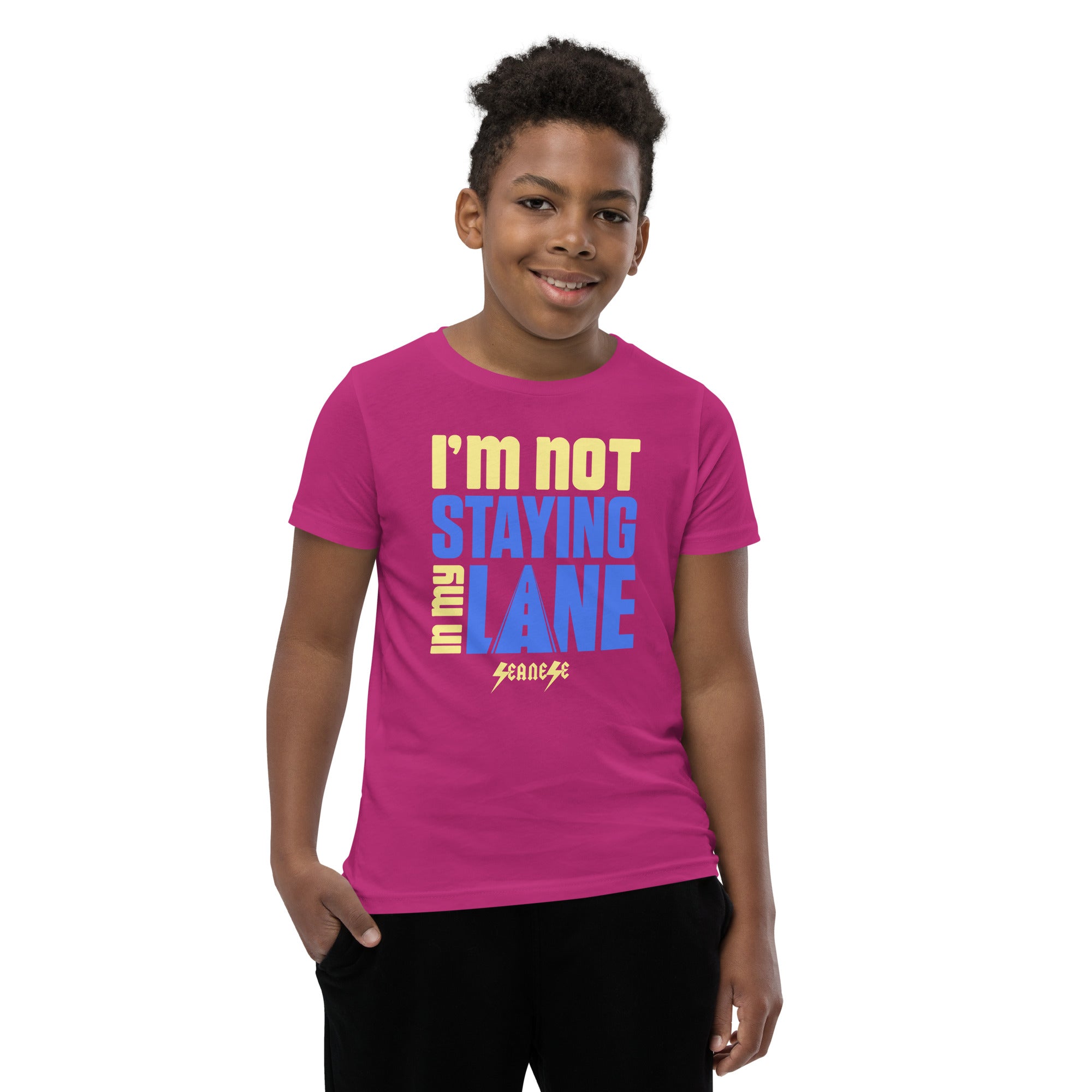 Youth Short Sleeve T-Shirt---I'm Not Staying in My Lane---Click For Mo -  Seanese