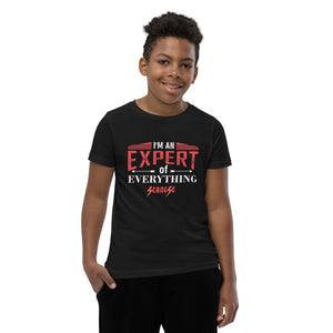 Youth Short Sleeve T-Shirt---Expert of Everything---Click for More Shirt Colors