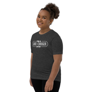 Youth Short Sleeve T-Shirt---I'm a Game Changer--Click for More Shirt Colors