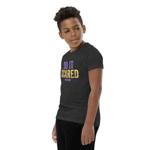 Youth Short Sleeve T-Shirt---Do It Scared---Click for More Shirt Colors