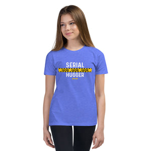 Youth Short Sleeve T-Shirt2---Caution Serial Hugger---Click for more shirt colors