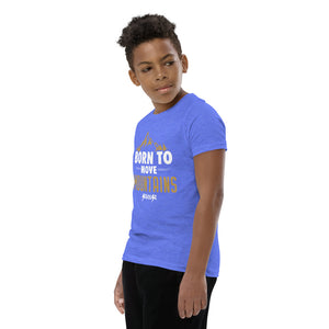 Youth Short Sleeve T-Shirt2---Born to Move Mountains---Click for more shirt colors