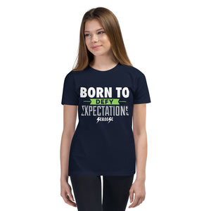 Youth Short Sleeve T-Shirt2---Born to Defy Expectations