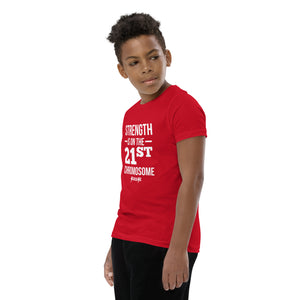 Youth Short Sleeve T-Shirt---Strength is on the 21st Chromosome---Click for More Shirt Colors